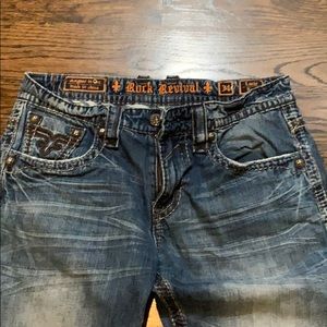 Men rock revival jeans size 34/30